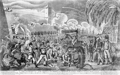 The Storming and Capture of Seringapatam by Lord Mornington, 4th May 1799, pub. by G. Thompson, 1800